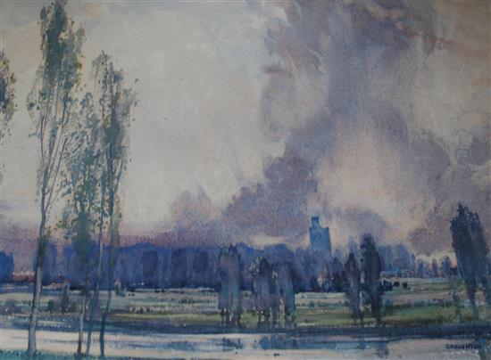 George Robert Rushton (1868-1948) Views in France, 11 x 15., unframed